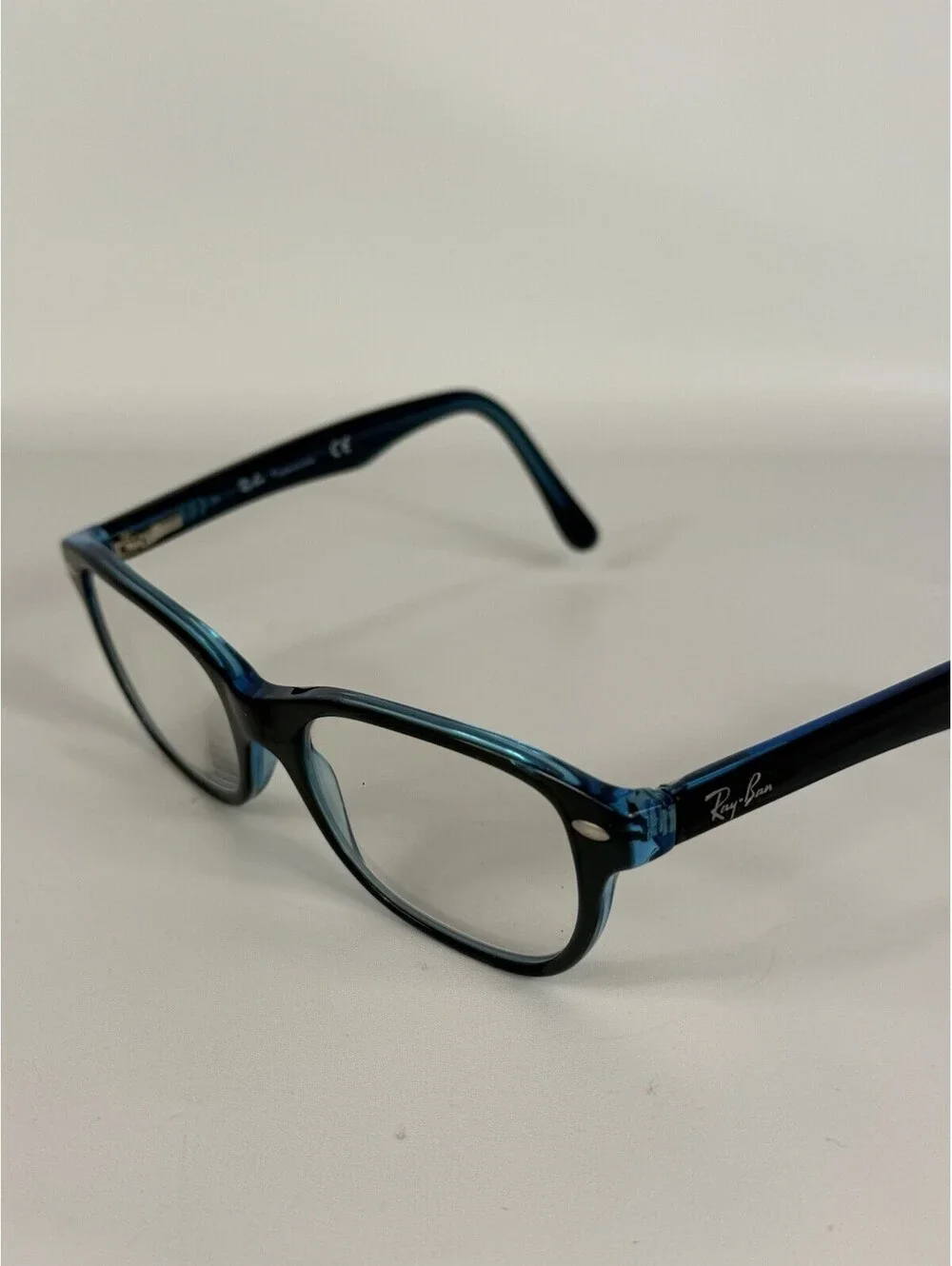 Ray-Ban RB 1555 3667 Eyeglasses Frames Only Youth Blue Full Rim 48-16-130